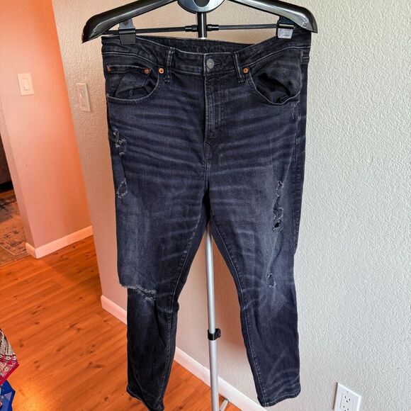 American Eagle Mens Athletic Fit Stretchy Comfy Airflex Distressed Jeans 34/30 - Picture 1 of 5